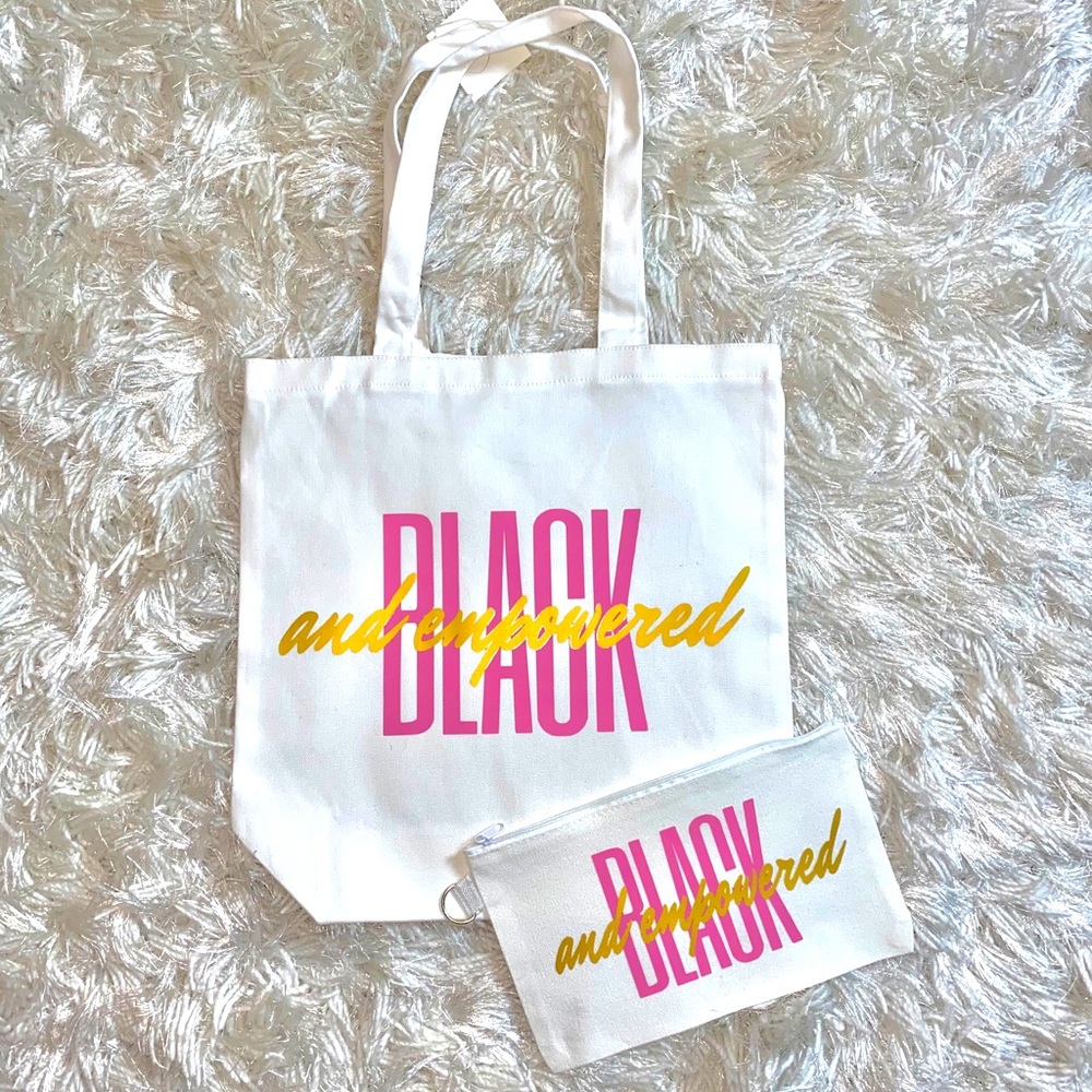 💖The “Black and Empowered” Tote Bag Set💖